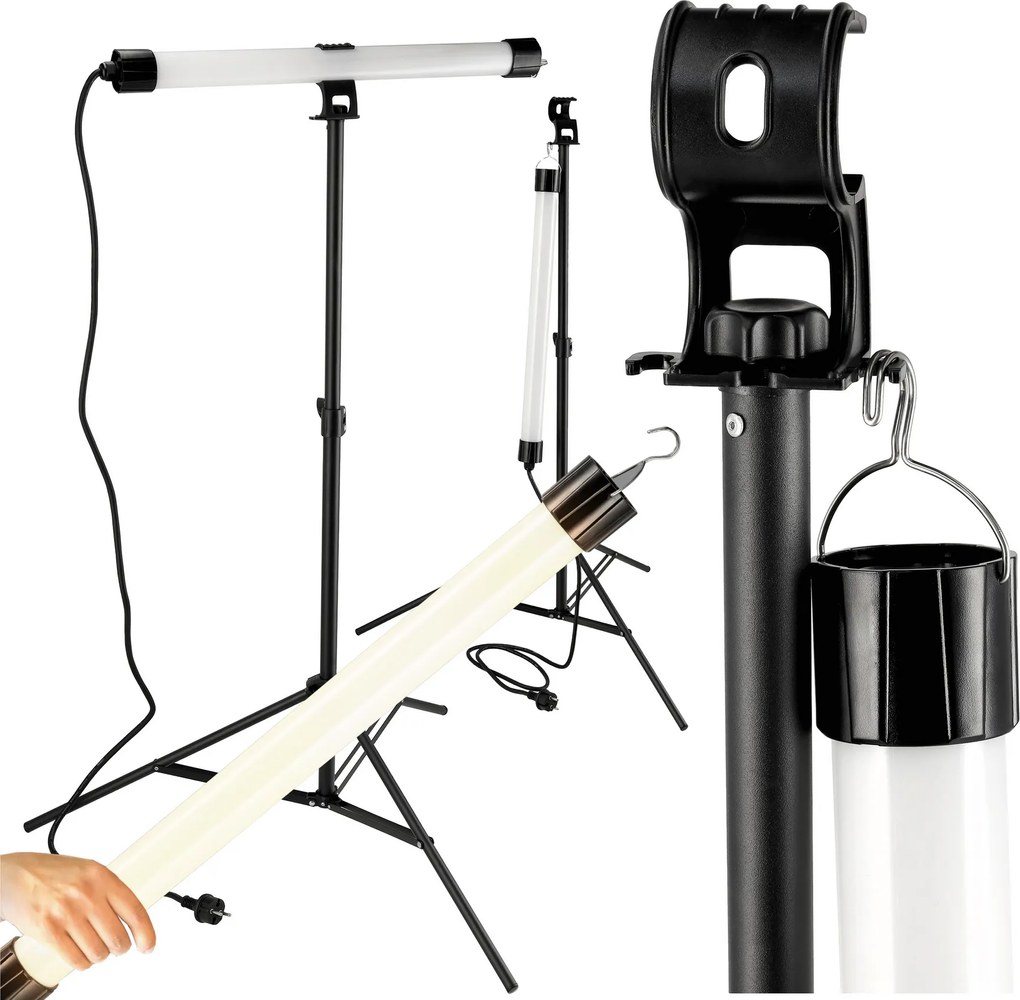 BERGE LED pracovná lampa na statíve 20W 1700lm