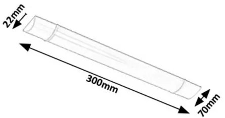 Rabalux LED svietidlo pod kuchynskú linku Batten Light 10W | 800lm | 4000K | IP20 | 30cm