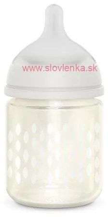 SUAVINEX - fľaša sklo BONHOMIA 120 ml  fyziologická SX PRO + 0 SF - biela