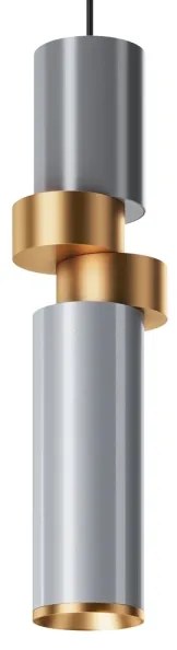 Maytoni MOD303PL-01CFL2 - Luster na lanku PALETTE 1xGU10/40W/230V šedá/zlatá