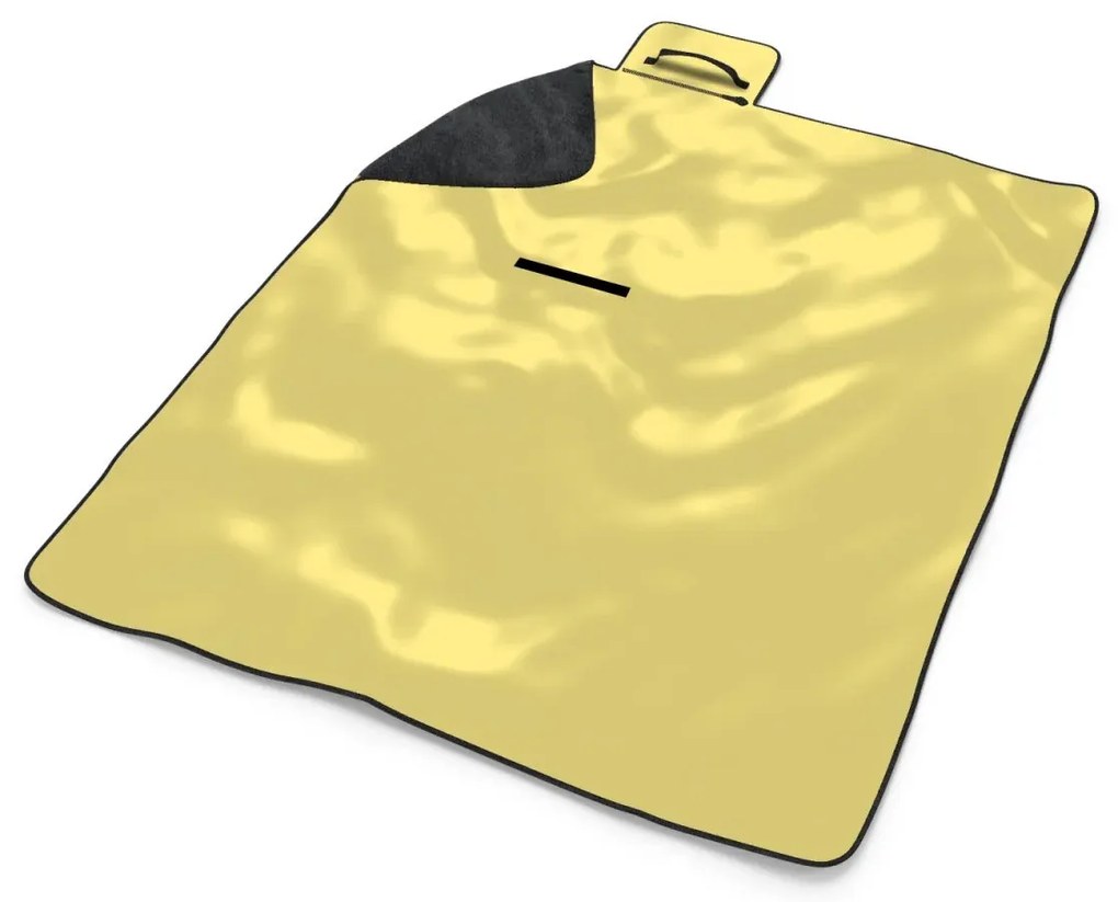 Sablio Plážová deka Svetložltá: 200x140 cm