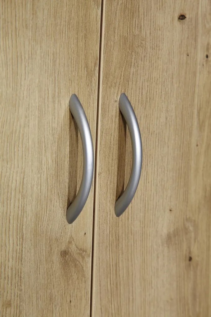 Rohová šatníková skriňa Case, dub artisan