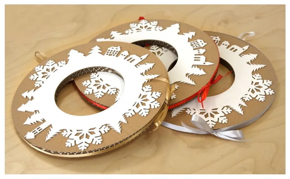 Adventný veniec so sivou stuhou Unlimited Design for kids
