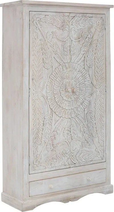 Biela šatníková skriňa z mangového dreva 100x175 cm Rana – Støraa