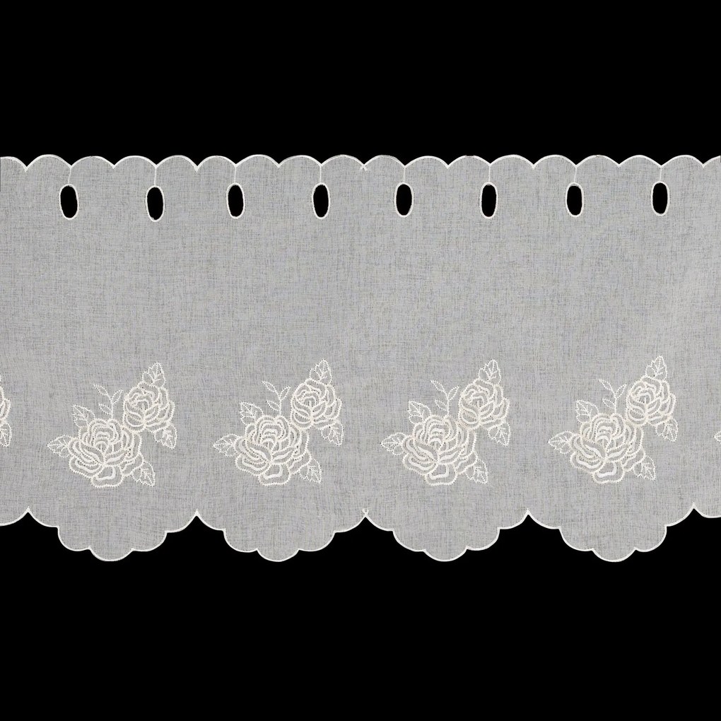 KRÁTKA ZÁCLONA NA PÚTKACH ELSIE 145X40 CM KVETY