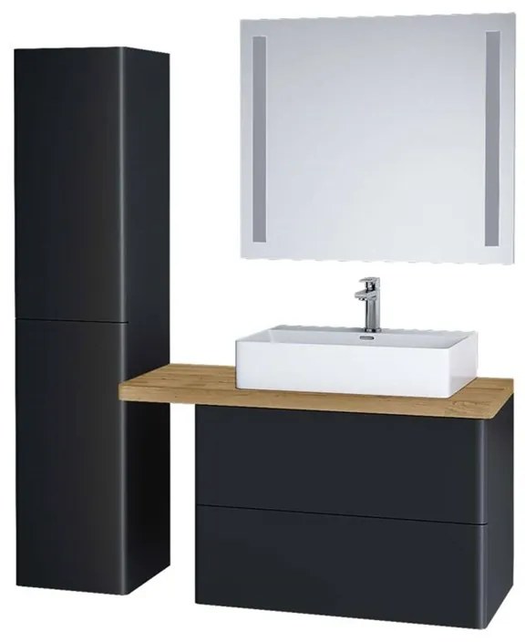 Mereo Mereo, Siena, kúpeľňová skrinka s keramickým umývadlom 101 cm, pre 2 batérie, MER-CN4122