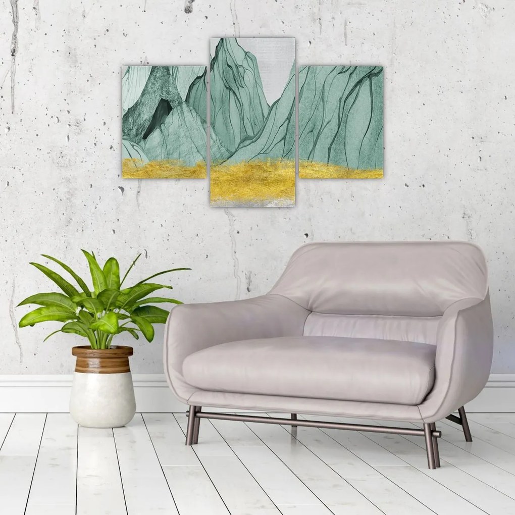Obraz - Smaragdové hory N⁰1 (90x60 cm)