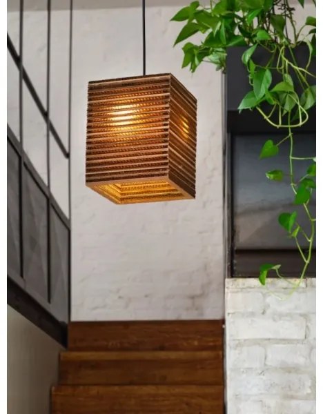 Ledvance - Luster na lanku DECOR CARDBOARD 1xE27/15W/230V 25x25 cm