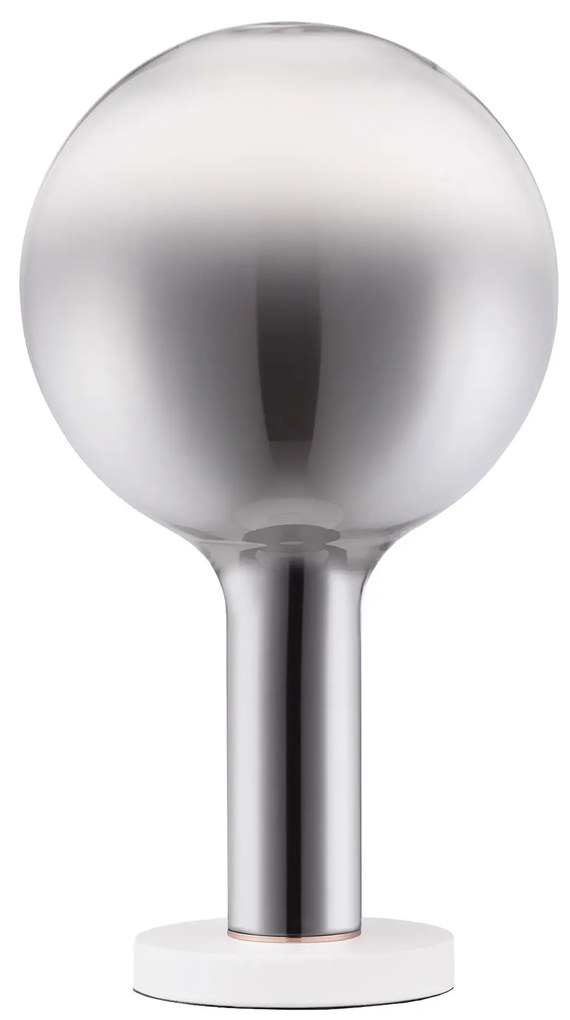 LED stmievateľná šedá stolná lampa Nostos