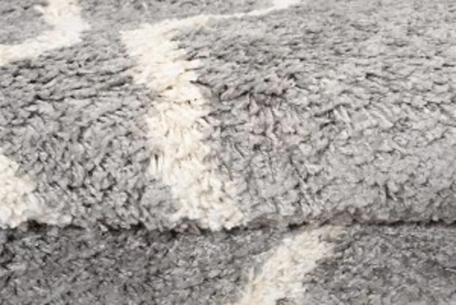 TA Koberec L229C TMAVOSIVÉ/BÉŽOVÉ BOHO KOLESO