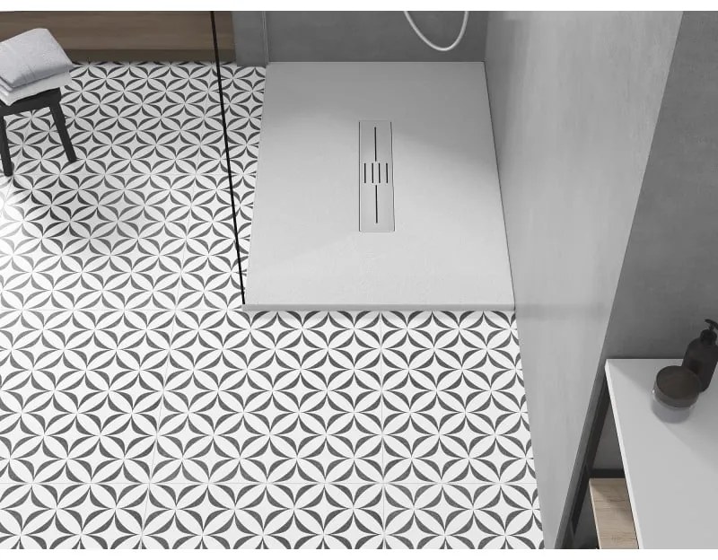 Mexen Toro, SMC obdĺžniková sprchová vanička 100 x 90 cm, biela, 43109010