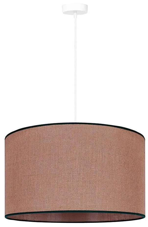 Duolla - Luster na lanku ROLLER 1xE27/15W/230V pr. 40 cm hnedá/čierna