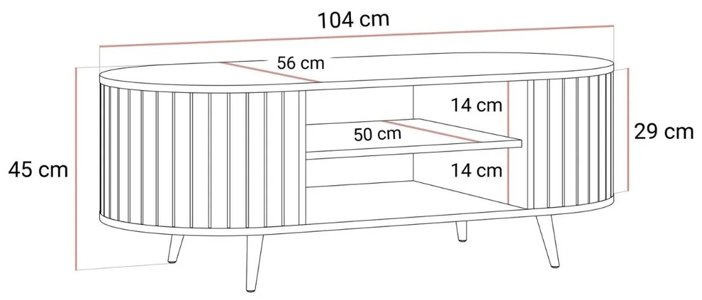 KONFERENČNÝ STOLÍK LANDRY 3 ČIERNY