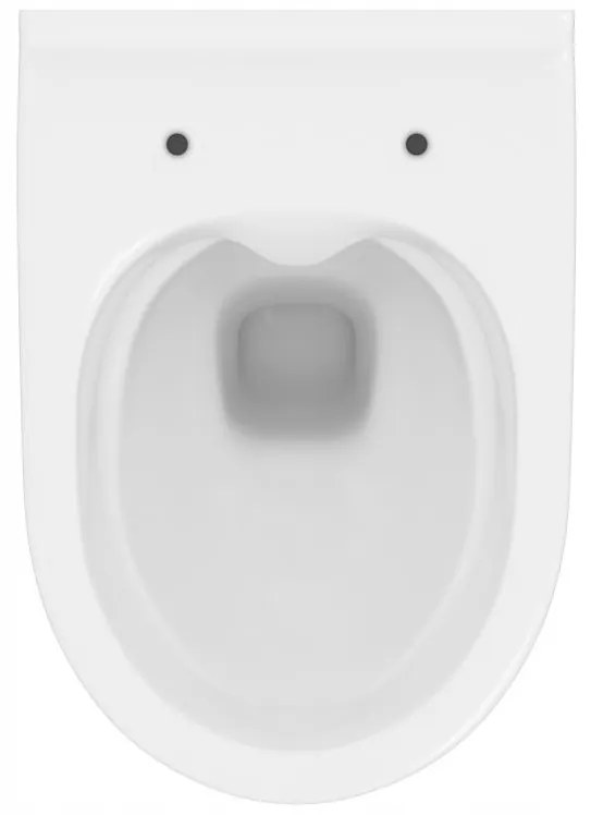 Cersanit Mille Plus CleanOn, závesná WC misa 500x360x365 mm + sedadlo z duroplastu s pomalým zatváraním, biela, S701-454