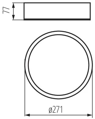Kanlux 23120 - Stropné svietidlo JASMIN 1xE27/20W/230V ø 27,5 cm wenge