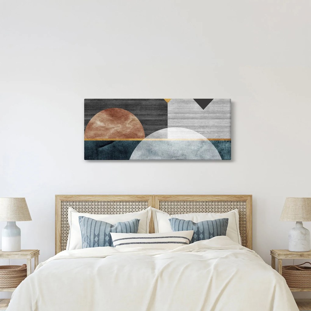 Obraz - Tvary a textúry (120x50 cm)