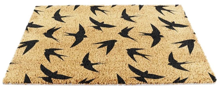 Rohožka z kokosového vlákna 60x90 cm Swallows – Artsy Doormats