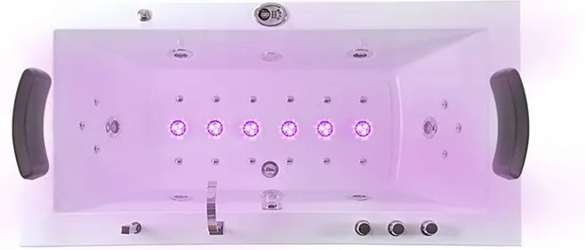 Terra Hydromasážna vírivá vaňa RAMONA 640H 180x90 s ohrevom vody