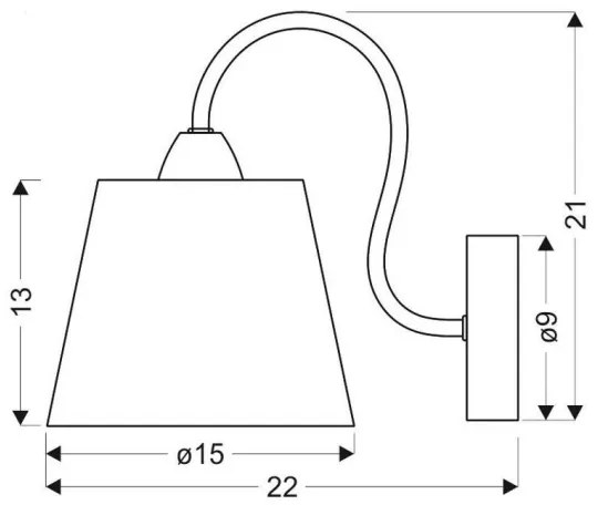 Nástenné svietidlo LUK 1xE14/40W/230V