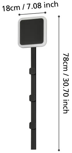 Eglo 99595 - LED Nástenný vešiak so svietidlom CARTIGNANO LED/7,8W/230V