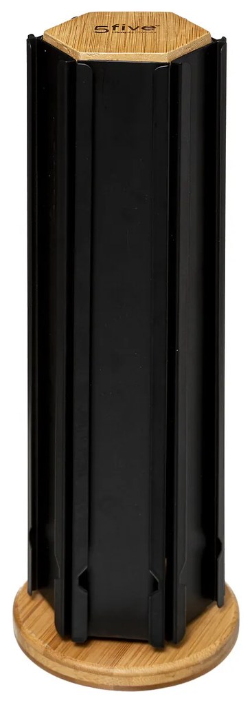 Drevený otočný stojan na kávové kapsuly Nera, 11,5x11,5x35 cm