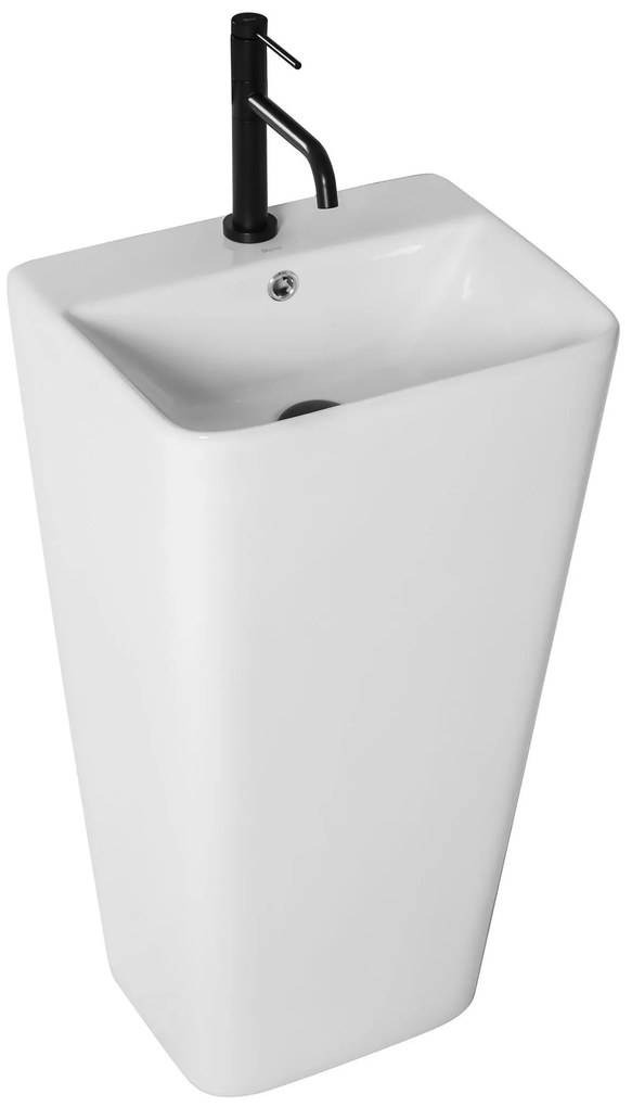Rea Aris, voľne stojace umývadlo 440x375x830mm, biela lesklá, REA-U5637