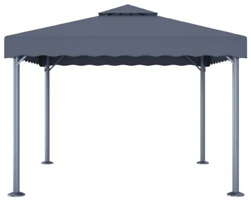 vidaXL Altánok 300x300 cm, antracitový-