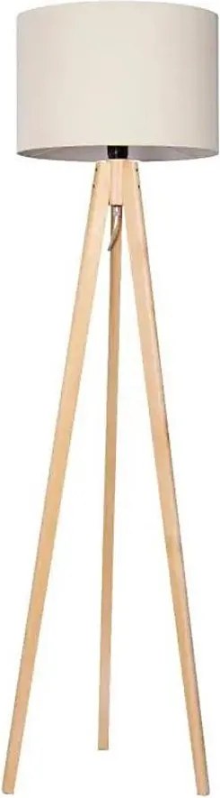 Stojacia lampa ROLLER 1xE27/60W/230V borovica krémová