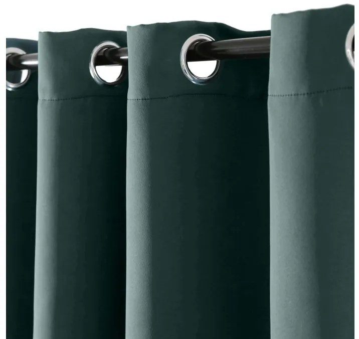 Tyrkysová záclona OXFORD 140x250 cm Zavesenie: Riasiaca páska