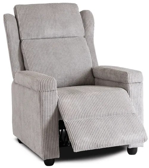 Kreslo DARIO sivé, z menčestru