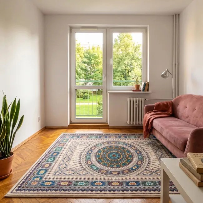 Protišmykový koberec NOVO orientálny viacfarebný