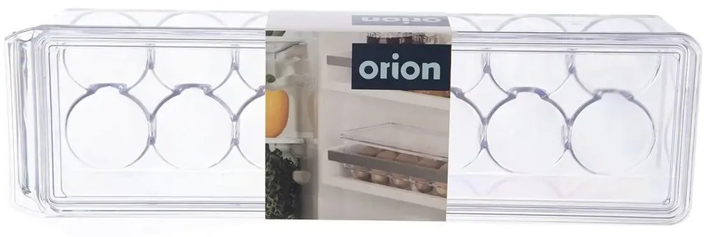 Orion 2. akosť - Box na vajíčka, organizér 14 vajec, transparentný UROVNEJTO (prasklina)
