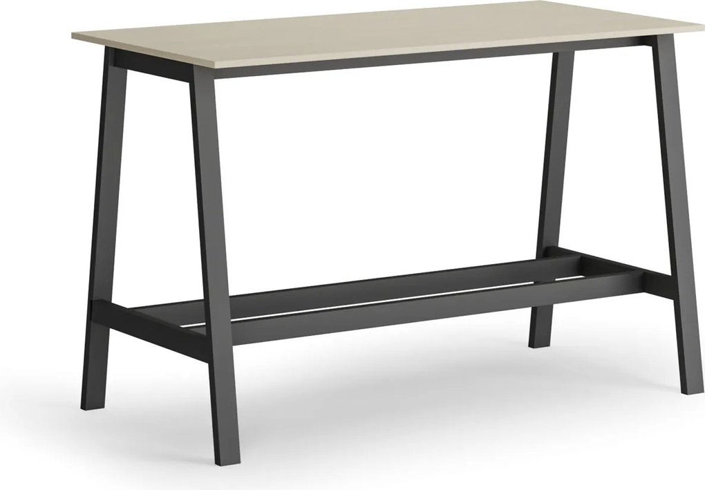 Vysoký barový stôl, 1600 x 800 mm, breza