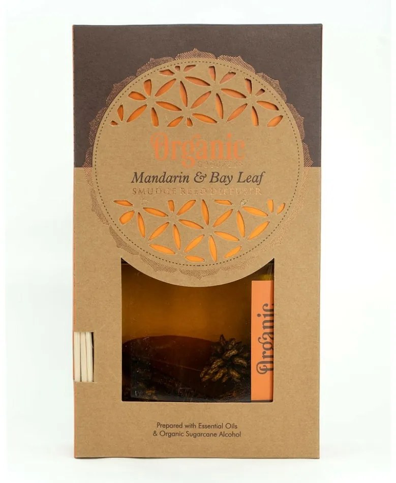 Organický difuzér Mandarin & Bayleaf 150 ml s tyčinkami