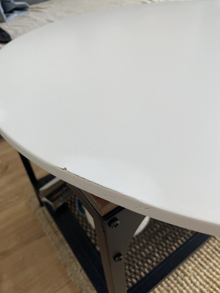 AKCIA Biely okrúhly jedálenský stôl KAMI 80x80 cm II. akosť