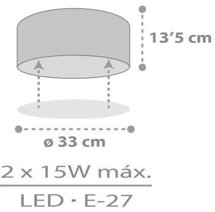 Dalber 42006E - Detské stropné svietidlo COLOR LIGHT 2xE27/15W/230V biela