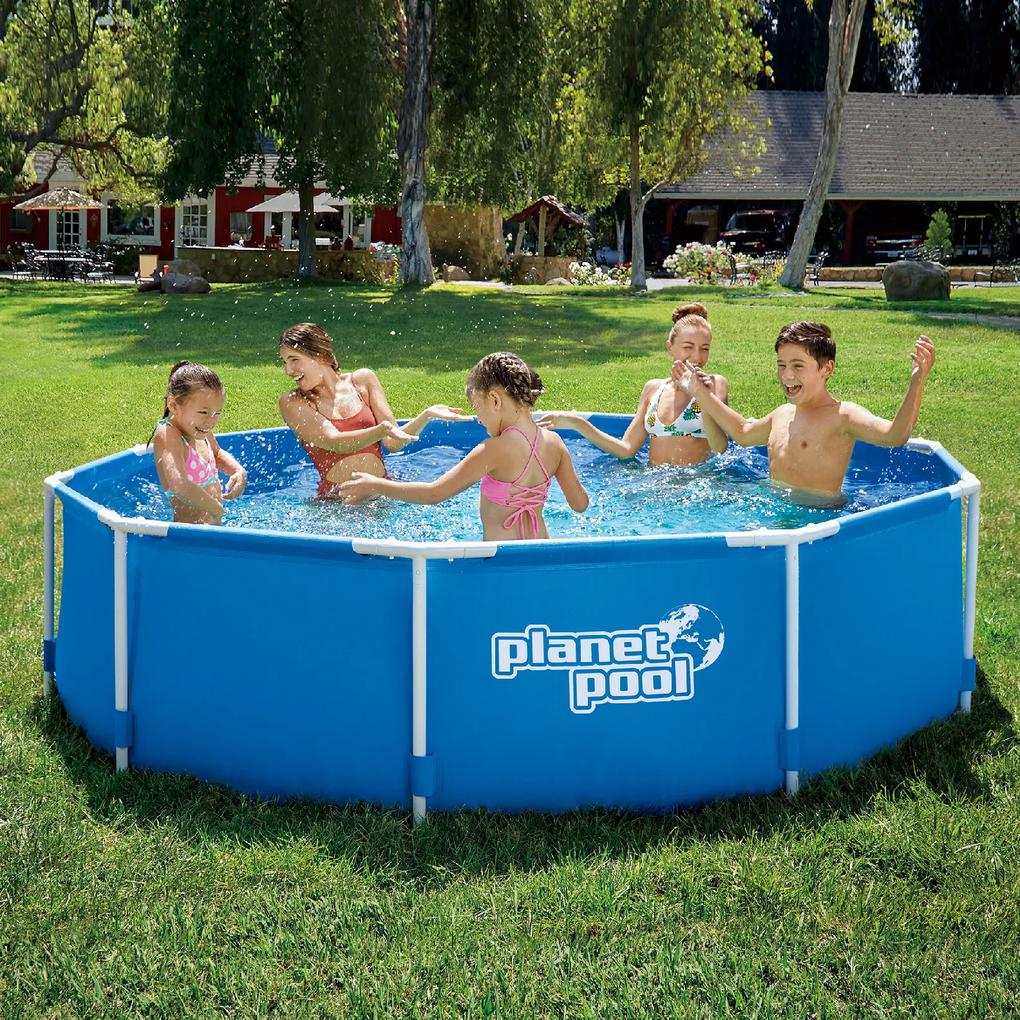 Bazén s oceľovou konštrukciou Planet Pool FRAME modrý 305 x 76 cm 10869