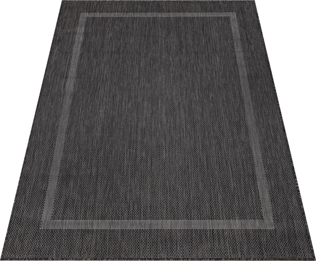Ayyildiz, Kusový koberec Relax 4311 Black, 120x170, čierna, chodba / predsieň