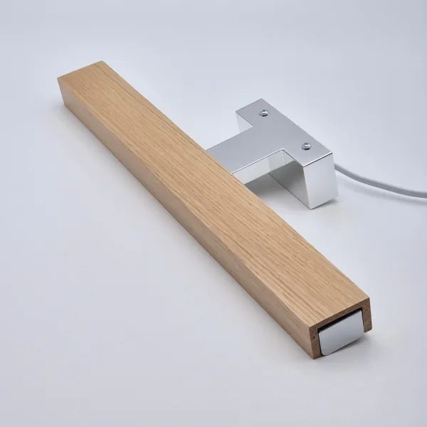 Brilagi-LED Kúpeľňové osvetlenie zrkadla WOODY MIRROR LED/8W/230V IP44 dub/chróm