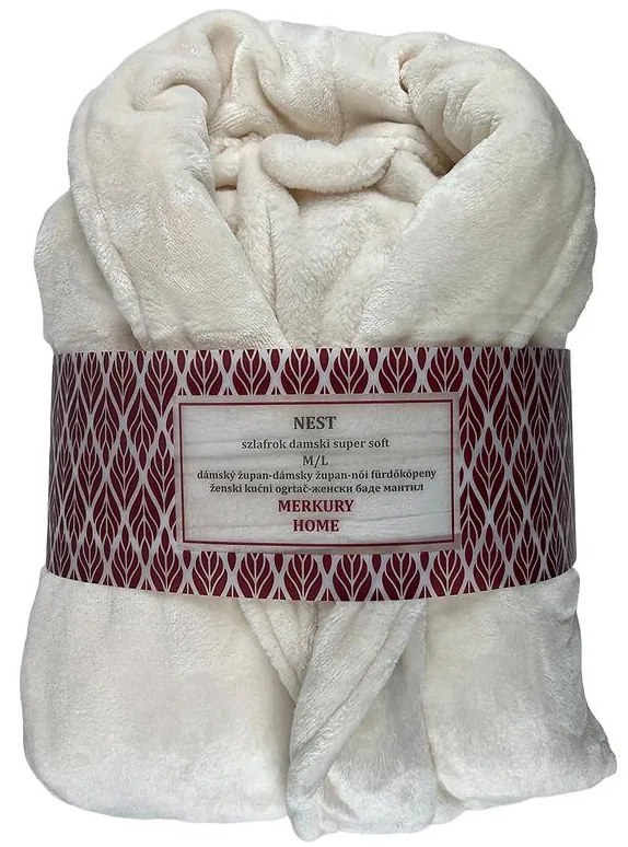 Župan Nest Super Soft ecru S/M/L Merkury Home