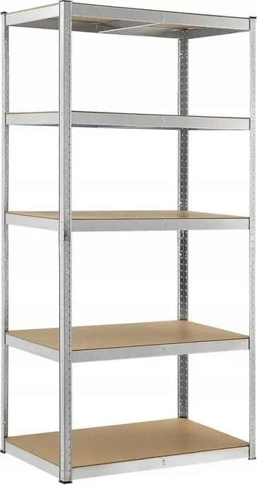 Regál 180x120x45 cm kovový zinkovaný 5-policový, nosnosť 875 kg