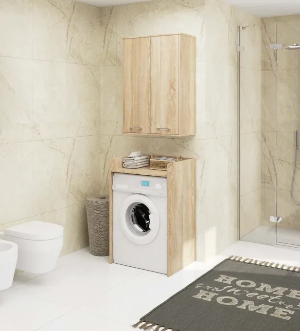 Kúpeľňová skrinka FIN H934 W64 2D dub sonoma