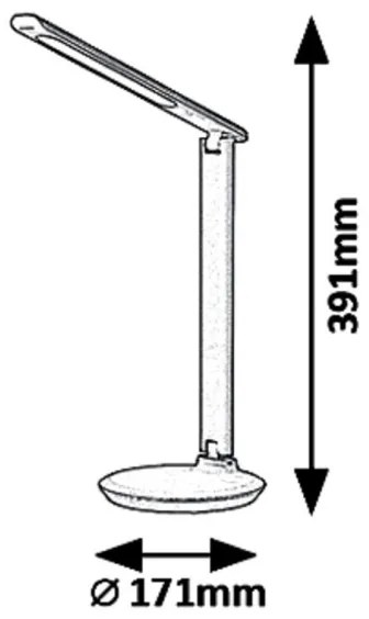 Rabalux 6979 - LED Stmievateľná stolná lampa OSIAS LED/9W/230V