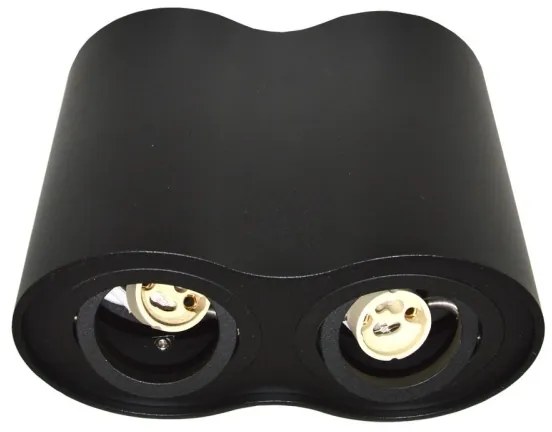 Bodové svietidlo SIROCO 2xGU10/30W/230V čierna