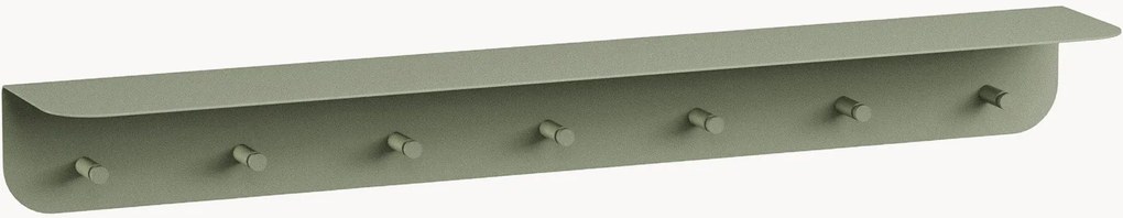 Oceľový nástenný regál Malou, Š 90 cm