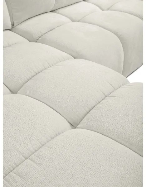 Rozkladacia rohová čalúnená sedacia súprava s úložným priestorom do L ALMADA ľavá béžová