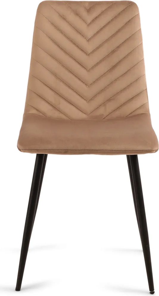 Jedálenská stolička Harry, svetlo hnedá látka