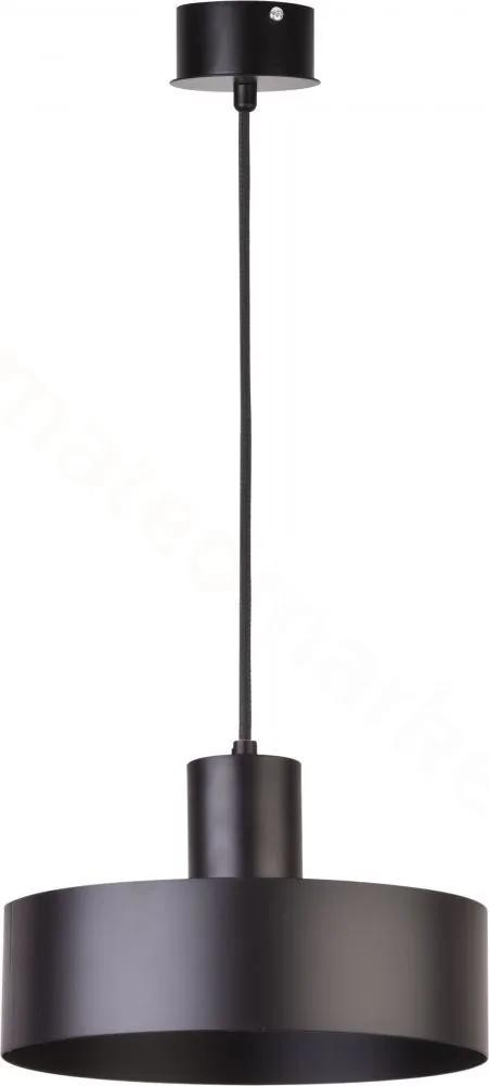 SIGMA Závesné industriálne osvetlenie RIF, 1xE27, 60W, 25cm, okrúhle, čierne