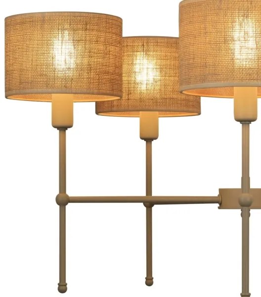 Luster na tyči MADELA 5xE14/40W/230V juta/béžová