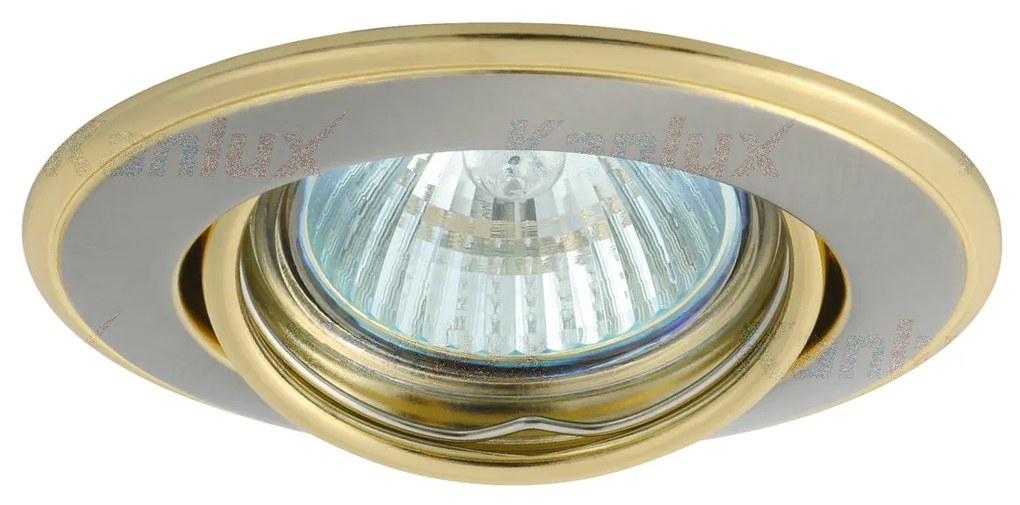 KANLUX Podhľadové bodové flexibilné stropné osvetlenie DURON, 1xGX5,3, 50W, 9cm, okrúhle, matne strieborné,